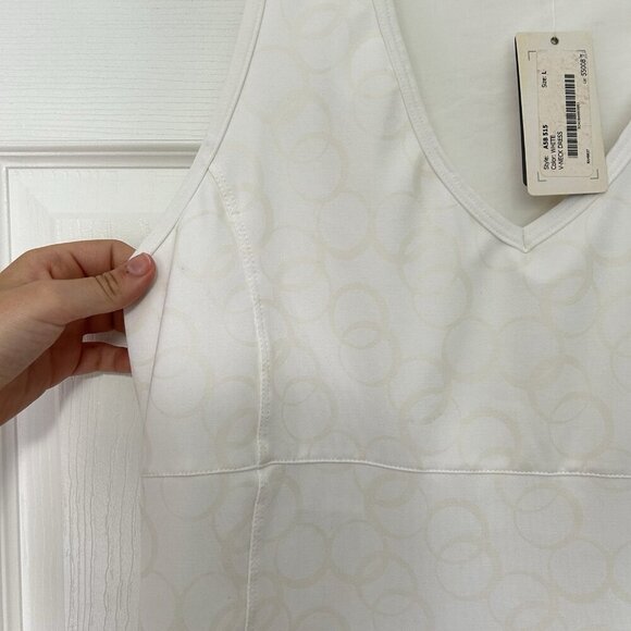 NWT Tail Womens Large L White Yellow Circle Activewear Tennis Golf Dress - Picture 5 of 8